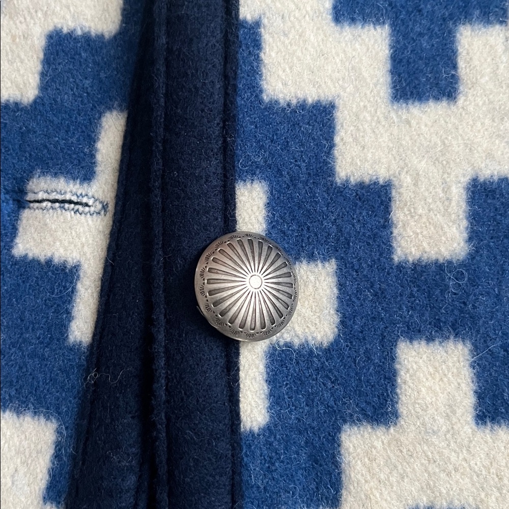 Pendleton Blanket Geometric Pattern Vest With Con… - image 2